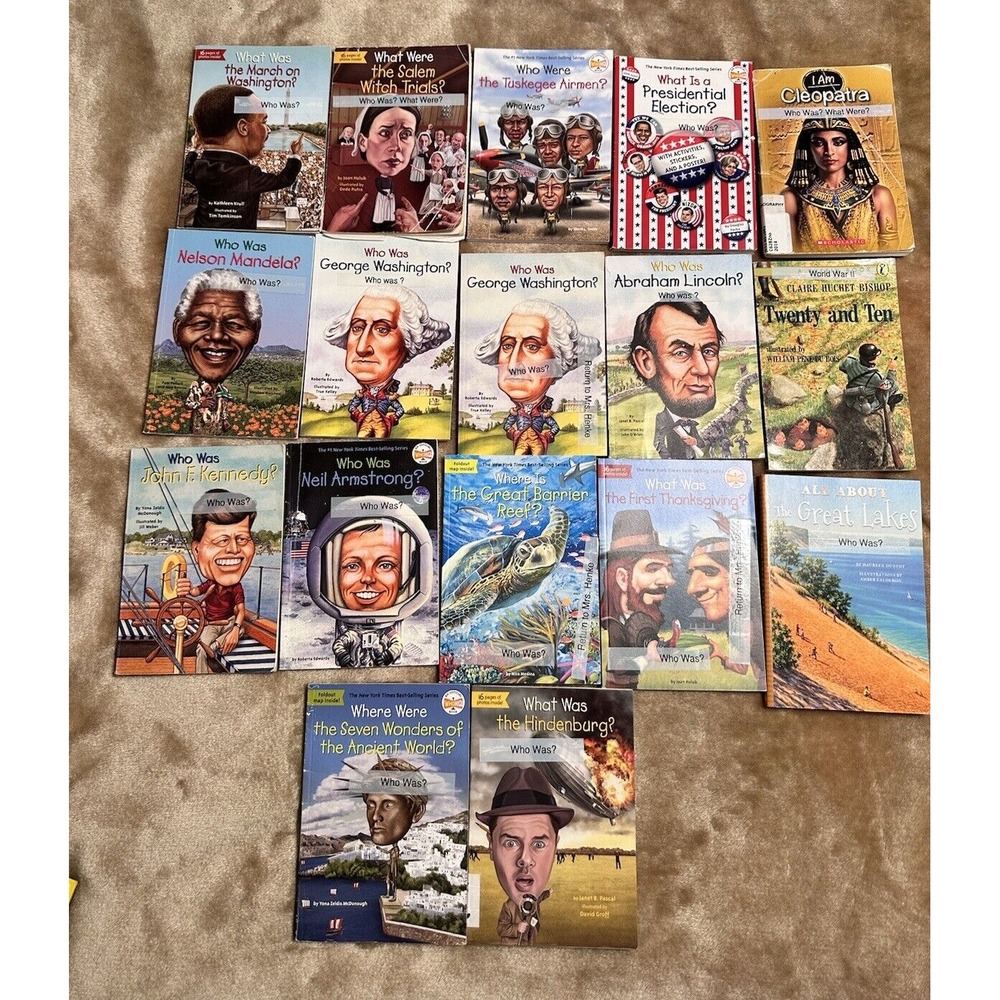 Who HQ Book Lot Who Was What Were What Was Historical 17 book lot